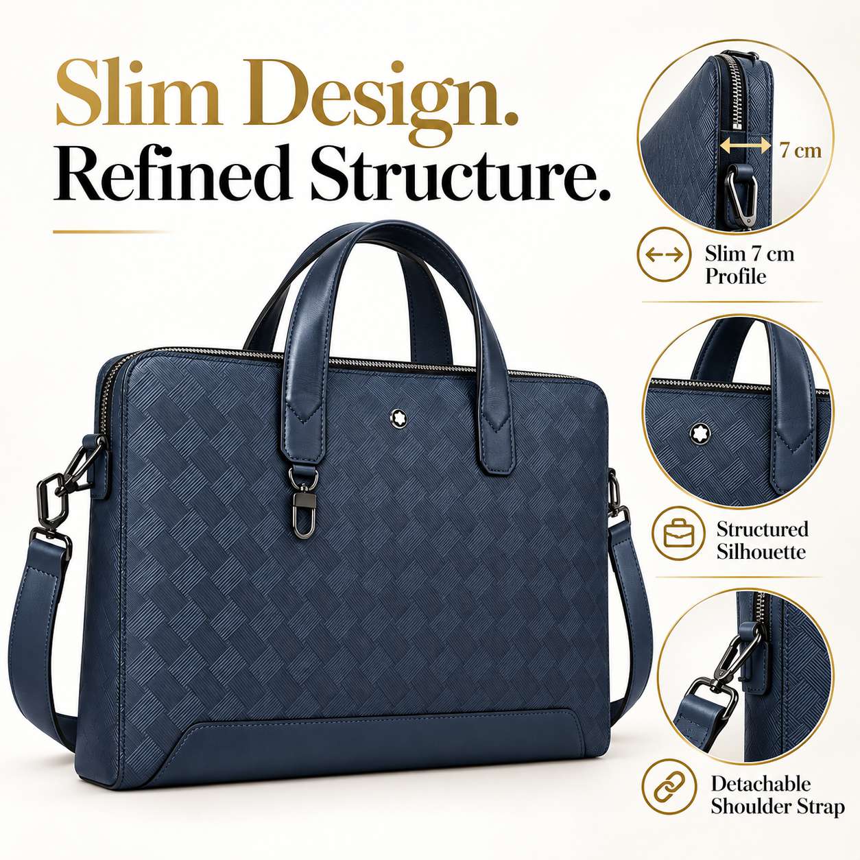 고급스러운 남성용 슬림 비즈니스 브리프케이스, 고품질  - Luxury Bags Tote 리뷰 및 가격