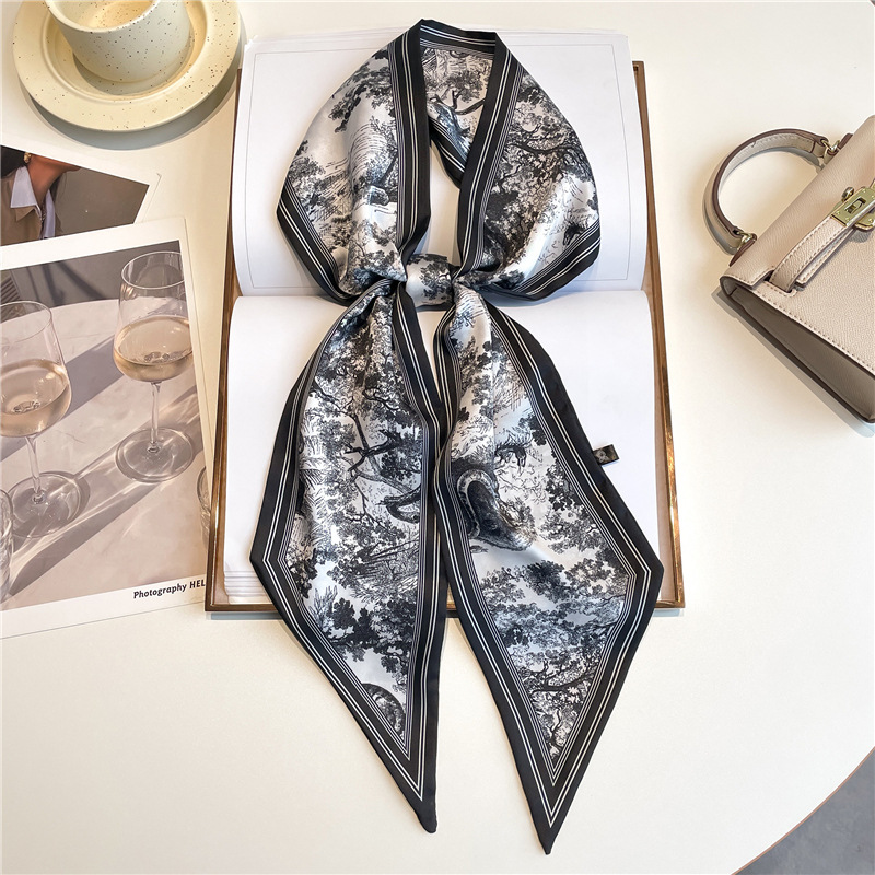 럭셔리 롱 네크스카프 스키니 헤어밴드 여성 실크 스카프 - Luxury Bags China 리뷰 및 가격