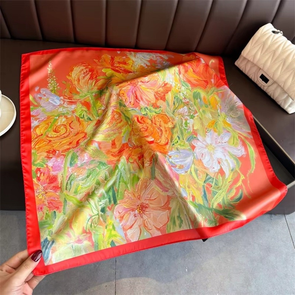 새로운 70cm 럭셔리 스퀘어 실크 스카프 꽃무늬 디자 - Luxury Bags China 리뷰 및 가격