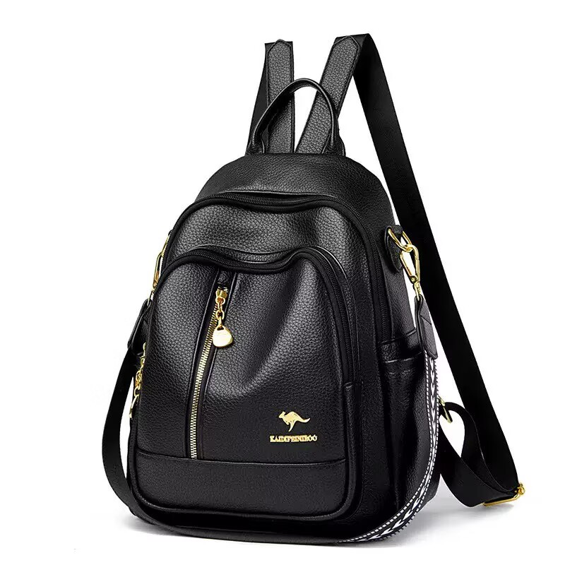 새로운 클래식 패션 고품질 부드러운 가죽 여행 배낭 여 - Luxury Bags Leather 리뷰 및 가격